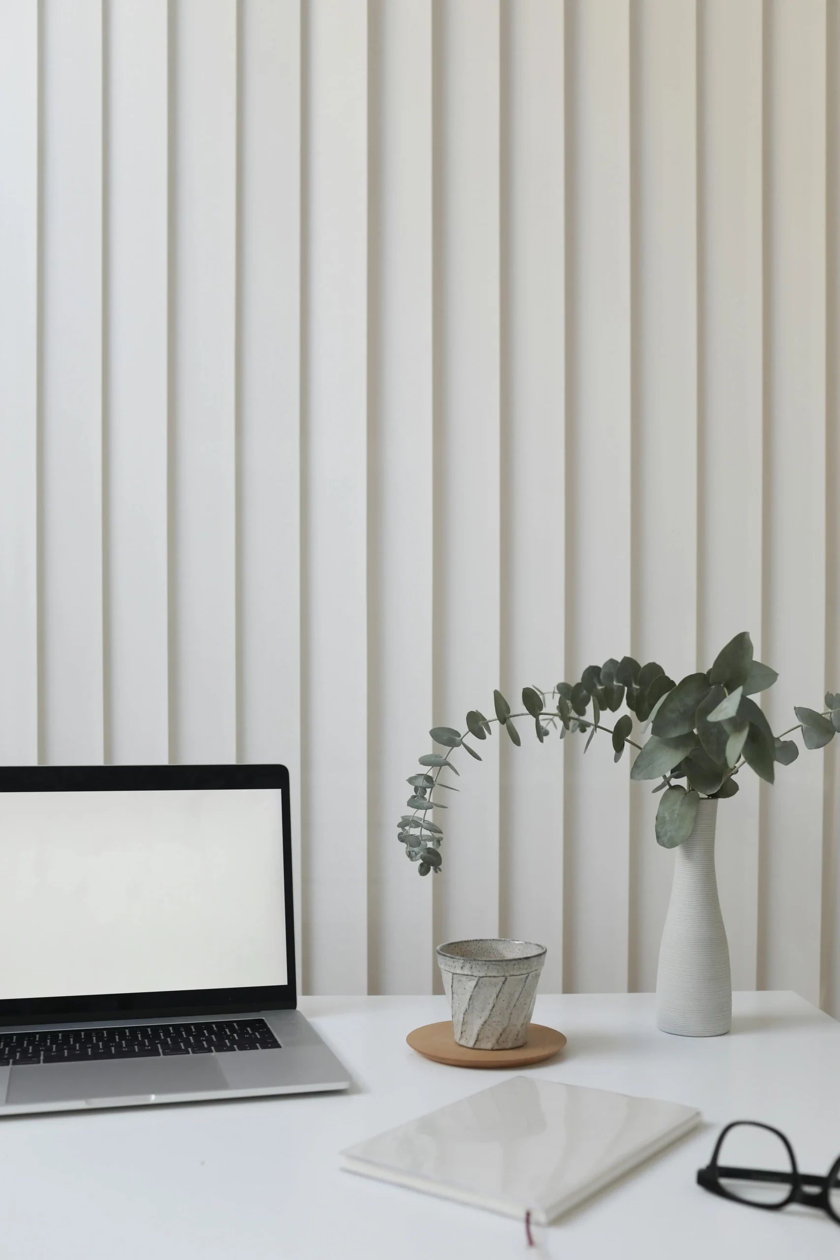 Laptop on a clean modern workspace representing technology and electronics